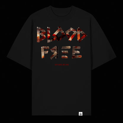 "XBL00D FR33X" - Unisex oversized T-shirt made of organic cotton