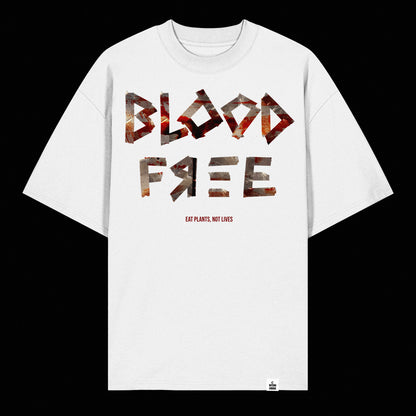 "XBL00D FR33X" - Unisex oversized T-shirt made of organic cotton