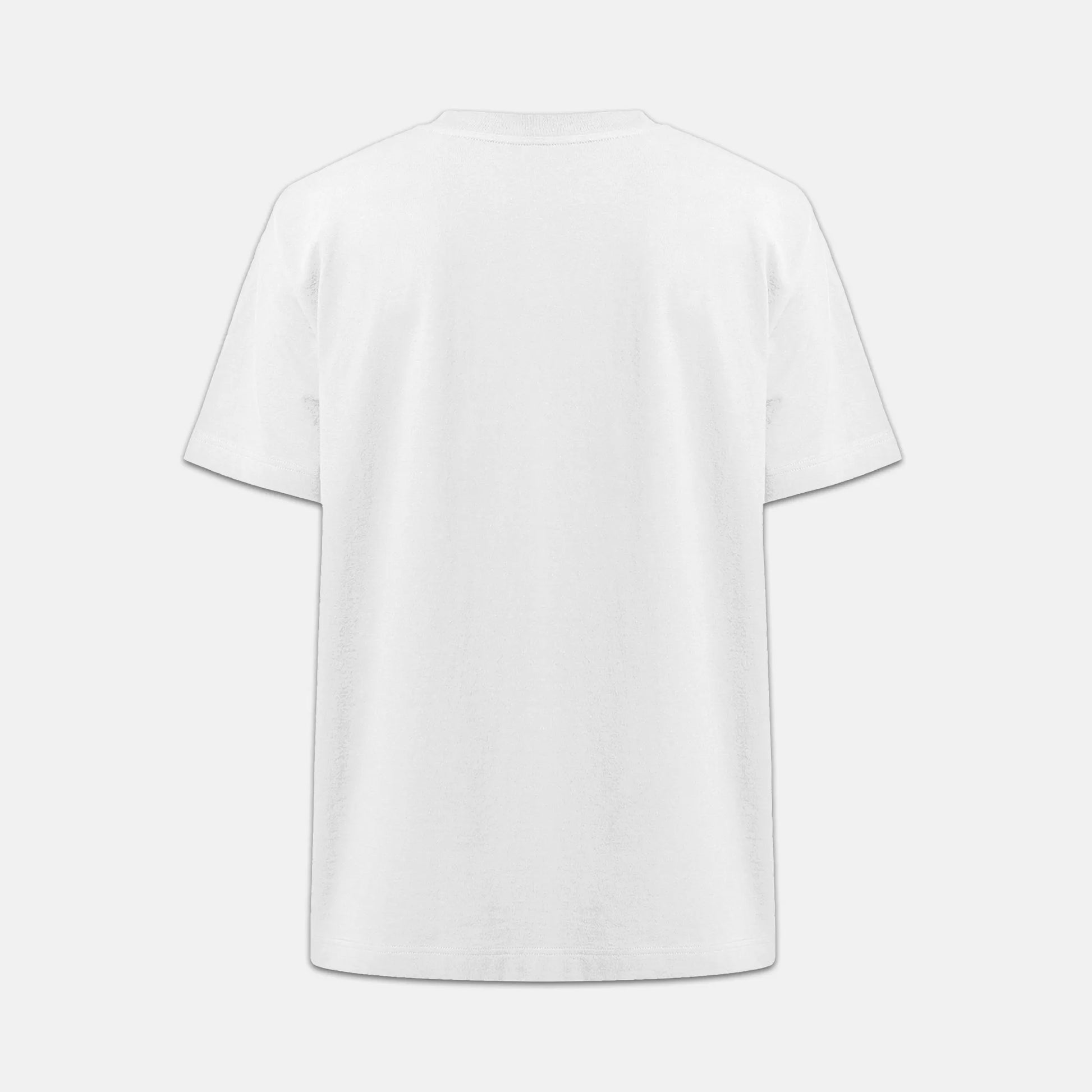 Nachhaltiges Oversized Unisex T-Shirt in Weiß von Natura Umbra – Stanley/Stella Freestyler als Back Ghost-Mockup.